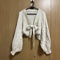 MAJESTIC LEGON ニットカーディガン ホワイト