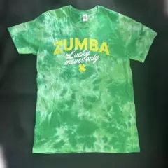 ZUMBA 正規品タイダイ Tシャツ M/L 緑のサムネイル