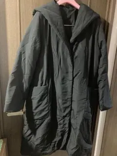 黒 フード付き ロングコート　未使用品