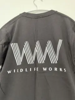 WLW WILD LIFE WORKS 半袖Tシャツ S 墨黒