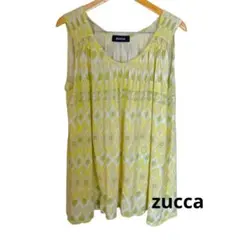 zucca ノースリーブ チュニック イエロー系 総柄 リネン混のサムネイル