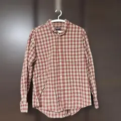 OLDUNIQLO 長袖シャツ Mサイズ 赤チェック