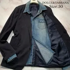 DOLCE&GABBANA デニム ドッキング テーラードジャケット 50