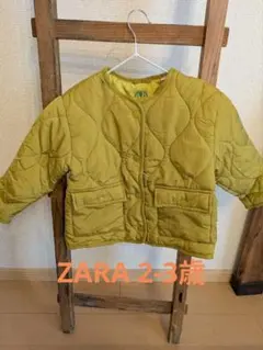 ZARA キルティングジャケット 2-3歳 黄緑