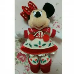 ディズニー ミニー ぬいぐるみバッジ 2015 クリスマス