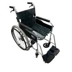 MiKi 介助型車椅子 MPCN-46JD チェック柄 折りたたみ式 - メルカリ