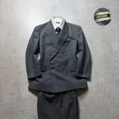 90s ヴィンテージ セットアップ ダブルスーツ ネイビー×ペイズリー