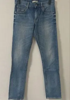 ユニクロ セルビッジ スリムフィット ジーンズ デニム　ライトブルー