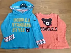 【DOUBLE.B】長袖トップス2点セット 100・110cm 男の子