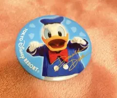 東京ディズニーリゾート ドナルドダック 缶バッジ 2個セット　実写