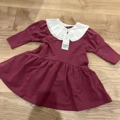 新品　プティマイン　 ワンピース 90
