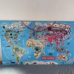 ジャノー　JANOE マグネット　ジグソーパズル 世界地図 はじめての世界地図 パズルワールドマップ マグネット JANOD