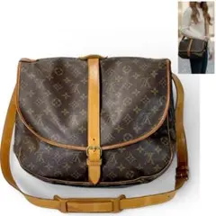 ルイヴィトン ショルダーバッグ ソミュール35モノグラム 斜め掛け