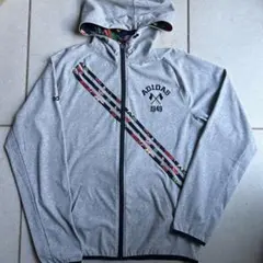 【美品】adidas パーカー ゴルフウェア パーカーLサイズ グレー
