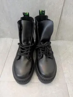 未使用 aimoha レースアップ ブーツ 厚底 黒 24.5 y2k