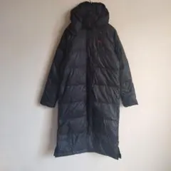 美品☆PUMA フード付き ロングダウンジャケット ベンチコート 収納袋付き S