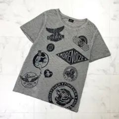 DIESEL グラフィックTシャツ グレー サイズM*QD1574