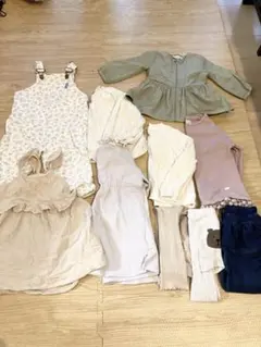 まとめ売り 90 カーディガン　ワンピ　春アウター　タイツ　トップス　レギンス