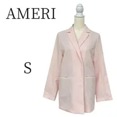 AMERI アメリ 薄いピンク テーラードジャケット Sのサムネイル