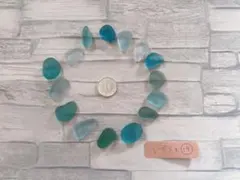 天然シーグラス【ブルー系15個】【良質大きめ】s19