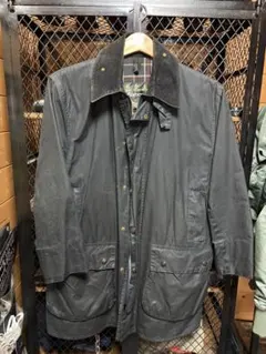 Barbour Border ネイビーイングランド製 C42/107CM激レア❗️のサムネイル