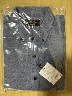 キレイめ FABIO FRATI ボタンダウン長袖シャツ L ブルー