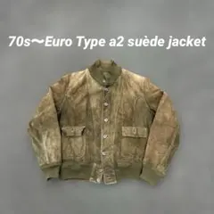 a2 Type Euro 70s〜 Suede Leather Jacket