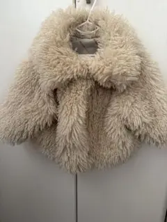 mirror bae ベージュ フリースアウター 80