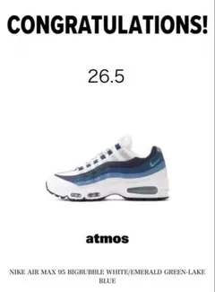 NIKE AIR MAX 95 BIGBUBBLE 青グラデ