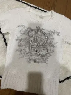 Darich ホワイト 半袖ニット free