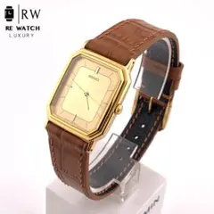 7-4885 SEIKO 5P31-5D70 アナログ腕時計 八角形 ゴールド