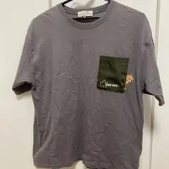 トム&ジェリー☆Tシャツ　グレー　ロゴスデイズ　バックプリント