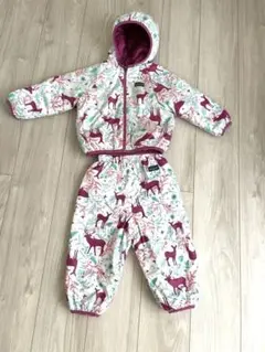 patagonia ジャケットパンツ上下セット リバーシブル 雪遊び防寒 2T