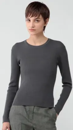 セオリーリュクスニット　Lawrence Ivey Sweater38 グレー