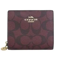 COACH 二つ折り財布 レッド