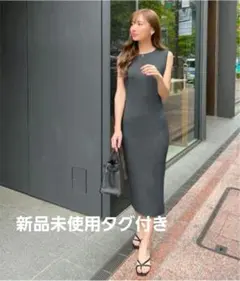 岡部あゆみさんコラボ ニットノースリーブワンピース 新品未使用タグ付き