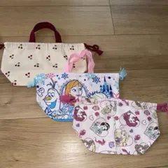 【美品】バースデイ♡お弁当袋 巾着 ランチバッグ 3点セットのサムネイル