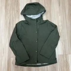 【美品】オリーブグリーン 軽量ジャケット フード付き