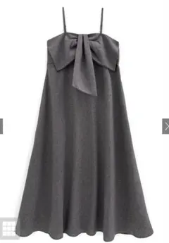 ビックリボンキャミソールフレアワンピース