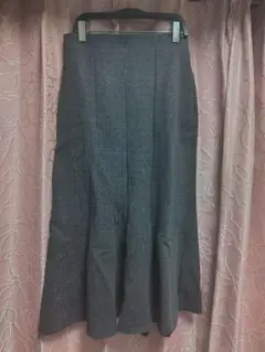 ZARA グレー ニットミディスカート マーメイド