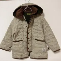 ブリックブラッカ キッズ 配色キルティング フード中綿コート ジャケット M