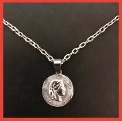 コインネックレス ヴィンテージ シルバー 60cm