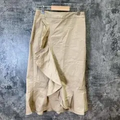 ✨GU✨ジーユー♡スカート♡巻きスカート風♡ストレッチ無♡ベージュ♡(M)