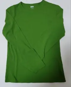 UNIQLO U 長袖カットソー グリーン Lサイズ