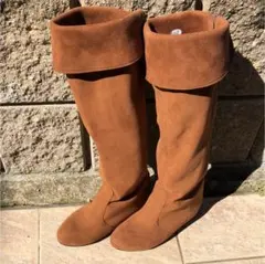 美品☆エスペランサ 茶色ロングブーツ Sサイズ