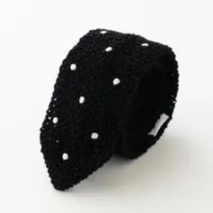 ニットタイブラック