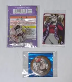 『鬼滅の刃』童磨「一番くじアクリルチャーム」・缶バッチ・カード３個セット