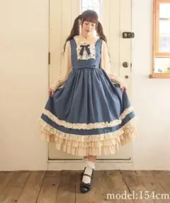 axes femme kawaii タータンチェックジャンパースカート ブルー - メルカリ