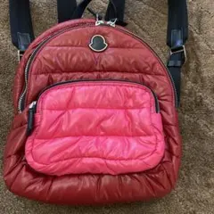 モンクレール ナイロンリュック レッド×ピンク 専用保存袋付きのサムネイル