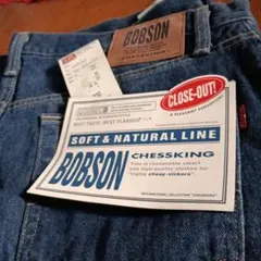 美品】BOBSON CHESSKINGジーンズGパンヴィンテージ【W36】デニム 美品】BOBSON CHESSKINGジーンズGパンヴィンテージ【W36】デニム